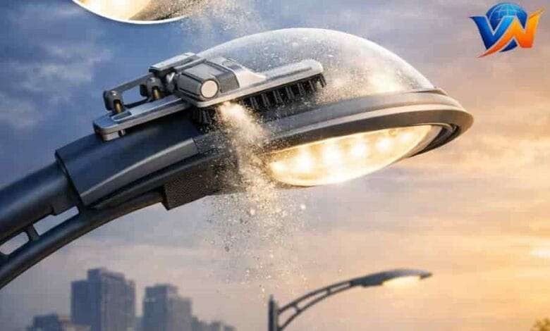 self cleaning street lamp research dust resistant lamp project exist