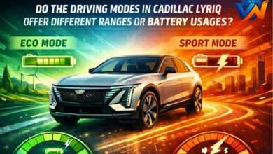 do the driving modes in cadillac lyriq offer different ranges or battery usages